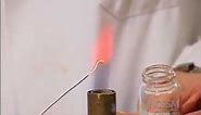 Flame Tests of LiCl and LiNO3