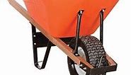Leonard 6 Cubic Foot Capacity Poly Tray Wheelbarrows