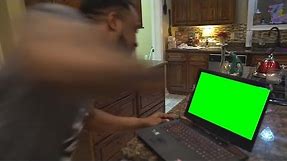 Cash Nasty Punches a Laptop Green Screen