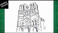 How to Draw The Notre Dame Cathedral