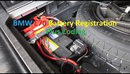 BMW E70 X5 Battery Registration and Coding. Switch from AGM to Lead Acid
