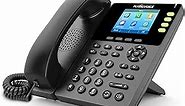 FLYINGVOICE-FIP13G Advanced Business Gigabit Color Screen IP Phone, 2.8-inch Color Screen,USB 2.0 Porta&RJ9 Port, Integrated PoE &2.4G Wi-Fi