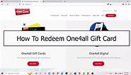 How To Redeem & Use One4all Gift Card Online 2024 | Use One4all Gift Code Online (Step By Step)