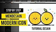 Step by Step Cara Desain Icon Modern dengan Adobe Illustrator | Tutorial Design