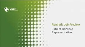 Patient Services Representative (Phleb) – Realistic Job Preview