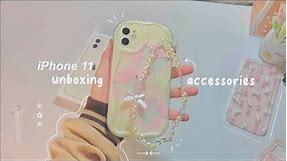 unboxing iPhone 11 accessories🥐 cases ₍ ᐢ.ˬ.ᐢ₎˚୨୧
