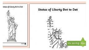Statue of Liberty Dot-to-Dot Activity