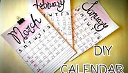 HOW TO MAKE A PERSONALIZED CALENDAR | DIY PROJECTS 2017 | DIY CALENDAR ( easy and cheap)
