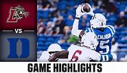 Lafayette vs. Duke Game Highlights | 2023 ACC Football