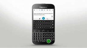 Keyboard and Typing: BlackBerry Classic - Official How To Demo