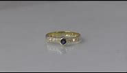 How to make a sapphire and diamond ring by hand using unwanted jewellery