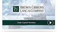 Debt Capital Markets Overview