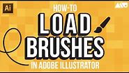 How to Load Brushes in Adobe Illustrator Tutorial