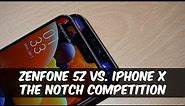 The 'Notch' on ASUS ZenFone 5Z vs iPhone X - How do they differ?