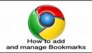 How To Add And Manage Bookmarks In Google Chrome
