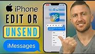 How to Edit or Unsend Messages on iPhone | iOS 16 New iMessage Feature Update