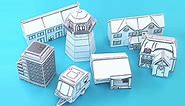 Houses and Homes Paper Models Pack