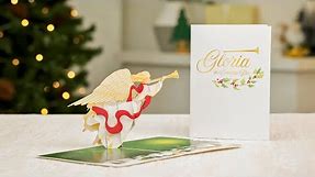 Unipop Christmas Angel Pop Up Card I Religious Christmas Card I Christmas Card for Women