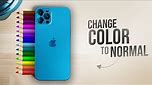 How to Change iPhone Color Back to Normal (tutorial)