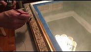Painting a gold mirror frame