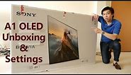 Sony A1/ A1E OLED TV Unboxing + Picture Settings