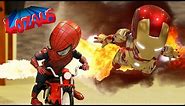BABY SPIDERMAN & The IRONMAN BABYS STOP MOTION VIDEO