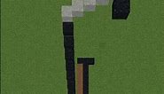 hammer falling pixel art in Minecraft