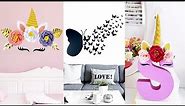 DIY - AMAZING ROOM DECORATING IDEAS YOU WILL LOVE - Unicorn Wall Decor and more...
