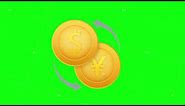 Money exchange icon. Banking sign. lira and Dollar Cash transfer symbol. Motion graphics 4k