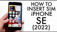 How To Insert Sim Card In iPhone SE (2022)!