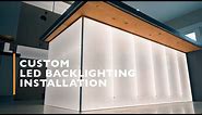 Custom LED Acrylic Panel Backlighting Installation