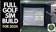 What's in my DIY Affordable Garage Golf Simulator for 2024? Full Build Guide!
