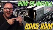 How to Install DDR5 Ram (Corsair Vengeance RGB DDR5 on MSI MPG Z690 Carbon WiFi Motherboard)