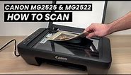 How to Scan With Canon PIXMA MG2525 & MG2522 Printer (2 ways!)