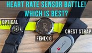 Heart Rate Sensor Shootout! - Optical vs Chest Which Is Best? Garmin Fenix 6 vs Polar OH1+ and H9!