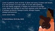 Examine 1 Corinthians 13:4-7: Love Is Patient, Love Is Kind