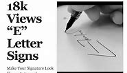 Draw a Stylish Signature starting with letter "E" , 7 Styles of letter "E"