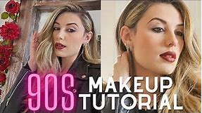 90s Makeup Trends From The Year I Was Born💄| Nostalgic Makeup Tutorial | Victoria Lyn