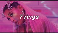 Ariana Grande - 7 rings (Clean Lyrics)