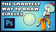 HOW TO EASILY DRAW PERFECT CIRCLES (with the brush) IN PHOTOSHOP, FAST AND EASY