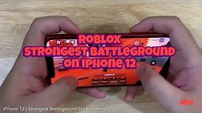 Roblox Game Test on iPhone 12