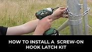 How to Install a Screw on Hook Latch Kit
