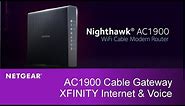 Nighthawk WiFi Cable Modem Router with XFINITY Internet and Voice | NETGEAR C7100V