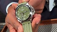 Panerai Luminor 1950 GMT Green Dial MS Dhoni Edition Watch PAM01056 Review | SwissWatchExpo