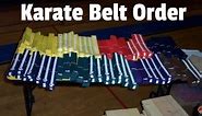 Karate Belt Order – All Ranking Systems Explained
