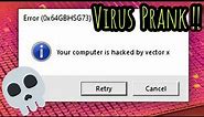 How to make a Harmless virus using NOTEPAD