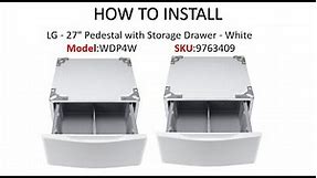 How To Install Pedestals For LG Washer and Dry