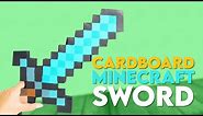 How to make a Cardboard Minecraft Sword - DIY