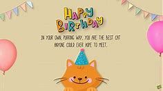 Purry Happy Birthday | Wishes for a Cat