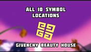 All 10 Symbol Locations | ROBLOX Givenchy Beauty House (EVENT)
